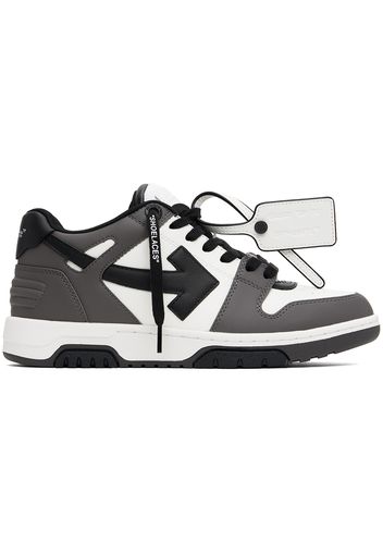 Off-White White & Gray Out Of Office Sneakers