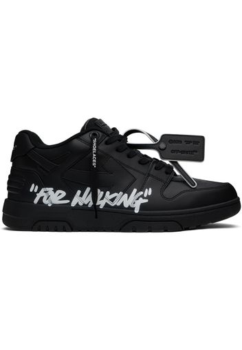 Off-White Black Out Of Office 'For Walking' Sneakers