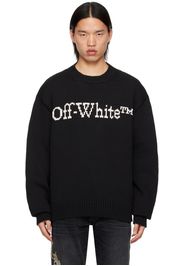 Off-White Black Big Bookish Chunky Sweater