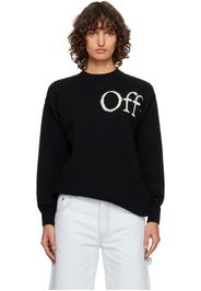 Off-White Black Bookish Logo Knit Sweater