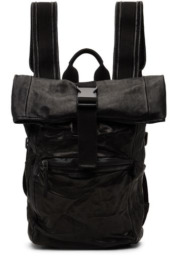 Officine Creative Black Pilot 009 Backpack