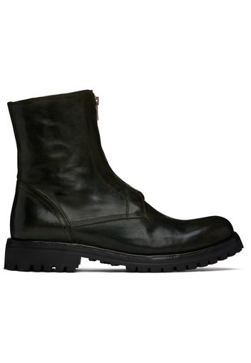 Officine Creative Green Ikonic 003 Boots