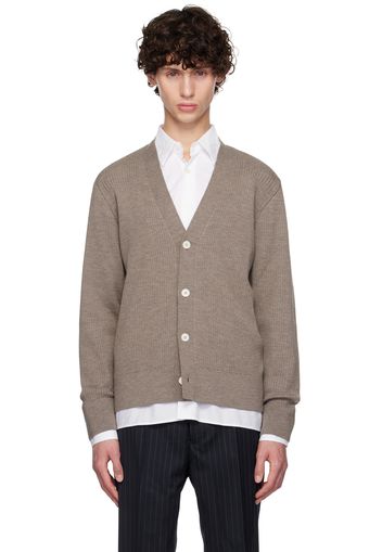 Officine Générale Taupe Miles Cardigan