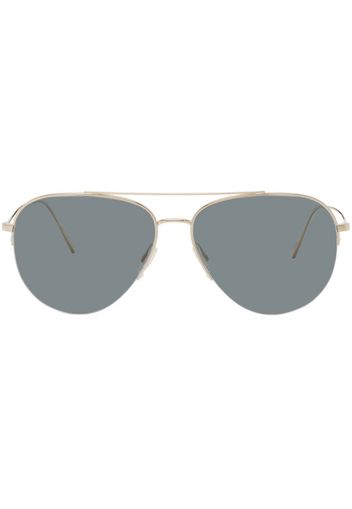 Oliver Peoples Gold Cleamons Sunglasses