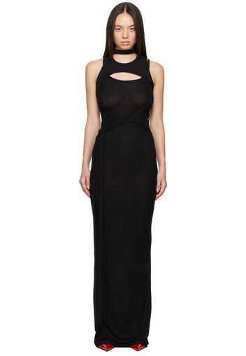 Ottolinger Black Layered Cut Out Maxi Dress