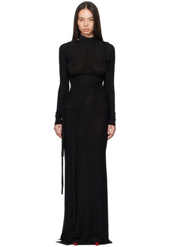 Ottolinger Black Deconstructed Maxi Dress