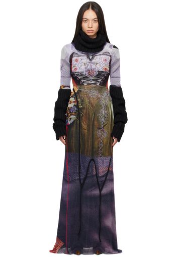 Ottolinger Multicolor Turtleneck Maxi Dress