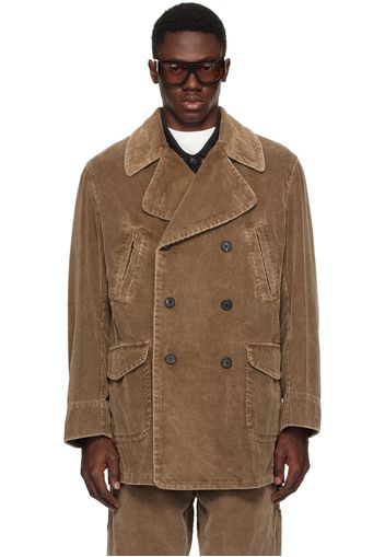 Our Legacy Brown Cropped Trench Coat