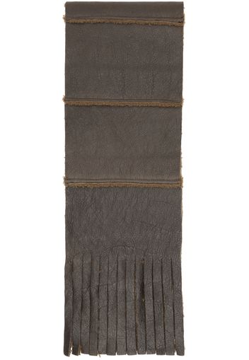 OUR LEGACY Brown Shearling Scarf