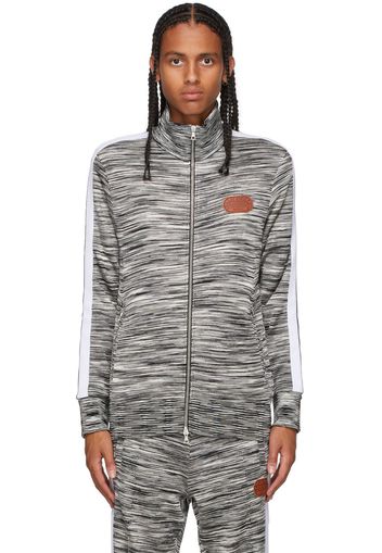 Palm Angels Black & White Missoni Edition Knitted Track Jacket