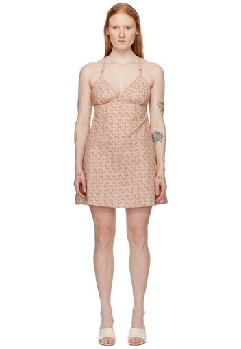 Palm Angels Pink Banana Minidress