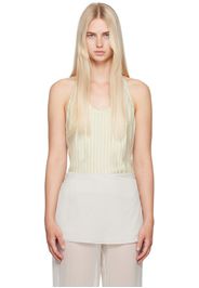 Paloma Wool Yellow & Off-White Sol Tank Top