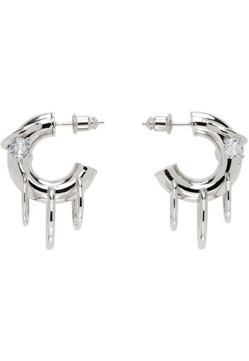 Panconesi Silver Pierced Hoop Earrings