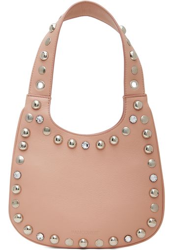 Panconesi Pink Small Diamanti Saddle Bag