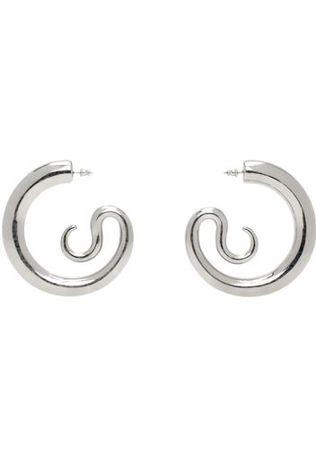 Panconesi Silver Extra Large Serpent Hoops