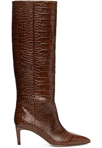 Paris Texas Brown Stiletto 60 Tall Boots