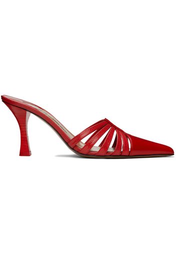 Paris Texas Red Nadia Mules