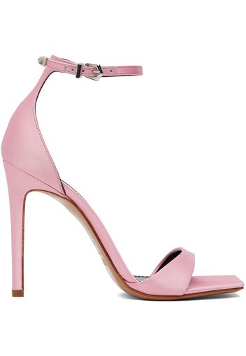 Paris Texas Pink Satin Stiletto Heeled Sandals