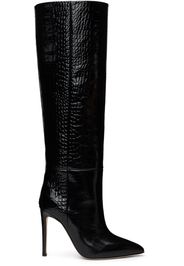 Paris Texas Black Croc Boots