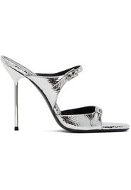 Paris Texas Silver Layla Heeled Sandals