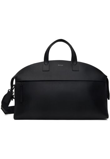 Paul Smith Black Grained Leather Holdall Duffle Bag