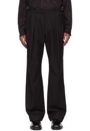 Paul Smith Brown Wool Pinstripe Trousers