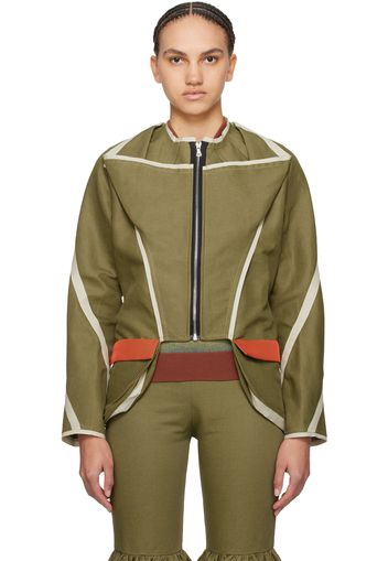 Paula Canovas Del Vas Khaki Arc Jacket