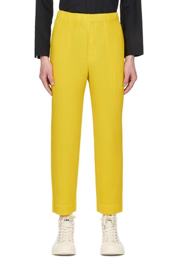 Homme Plissé Issey Miyake Yellow Monthly Color March Trousers