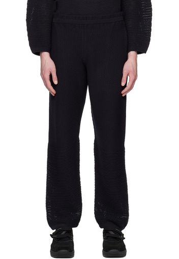 Homme Plissé Issey Miyake Black Rustic Trousers