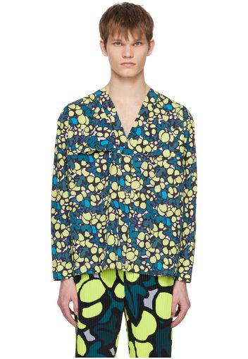 Homme Plissé Issey Miyake Yellow Printed Shirt