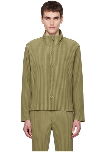 Homme Plissé Issey Miyake Khaki Tailored Pleats 1 Jacket