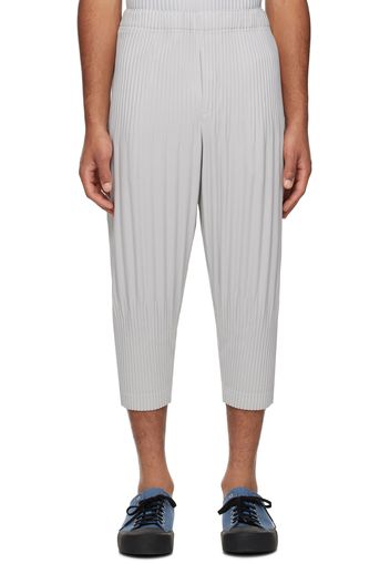 HOMME PLISSÉ ISSEY MIYAKE Gray Basics Trousers