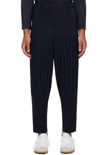 HOMME PLISSÉ ISSEY MIYAKE Navy Basics Trousers