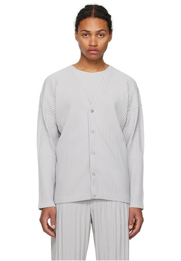 HOMME PLISSÉ ISSEY MIYAKE Gray Basics Cardigan