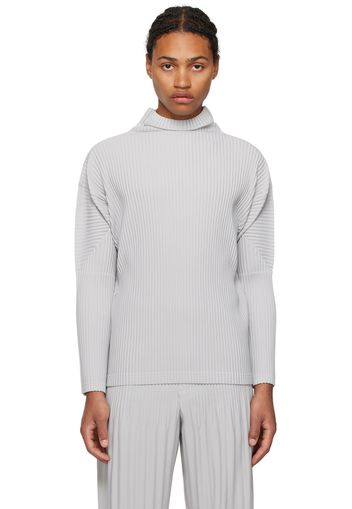 HOMME PLISSÉ ISSEY MIYAKE Gray Basics Turtleneck