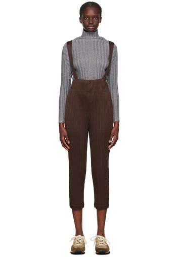 Pleats Please Issey Miyake Brown Monthly Colors September Jumpsuit