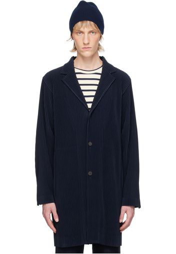 HOMME PLISSÉ ISSEY MIYAKE Navy Basics Coat