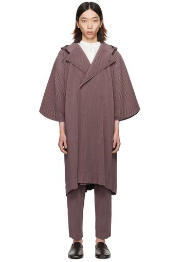 HOMME PLISSÉ ISSEY MIYAKE Purple Monthly Color January Coat