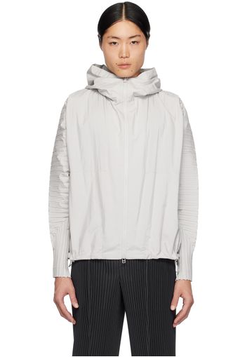 HOMME PLISSÉ ISSEY MIYAKE Gray Cascade Jacket