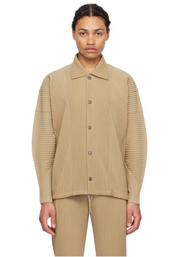 HOMME PLISSÉ ISSEY MIYAKE Beige Monthly Color February Jacket