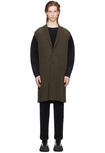 HOMME PLISSÉ ISSEY MIYAKE Khaki Tailored Pleats 1 Vest