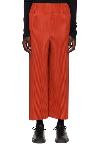 HOMME PLISSÉ ISSEY MIYAKE Orange Pleats Bottoms 2 Trousers