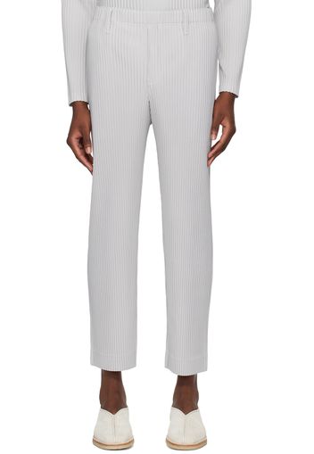 HOMME PLISSÉ ISSEY MIYAKE Gray Basics Trousers