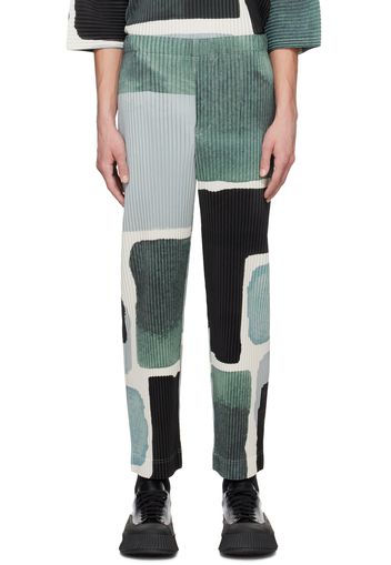 HOMME PLISSÉ ISSEY MIYAKE Gray & Black Landscape Trousers