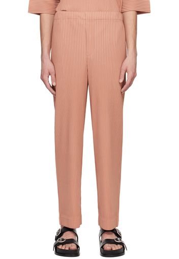 HOMME PLISSÉ ISSEY MIYAKE Pink Monthly Color March Trousers