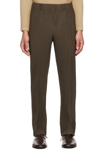 HOMME PLISSÉ ISSEY MIYAKE Khaki Tailored Pleats 1 Trousers