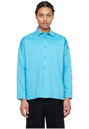 HOMME PLISSÉ ISSEY MIYAKE Blue Dolman Sleeve Shirt