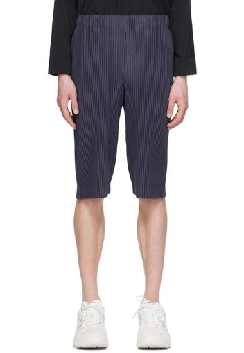 HOMME PLISSÉ ISSEY MIYAKE Navy Tailored Pleats 2 Shorts