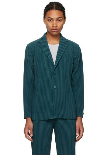 HOMME PLISSÉ ISSEY MIYAKE Green Tailored Pleats 2 Blazer