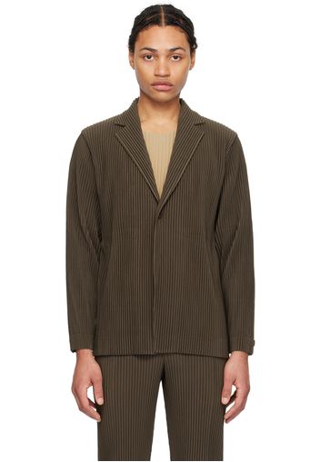 HOMME PLISSÉ ISSEY MIYAKE Khaki Tailored Pleats 1 Blazer